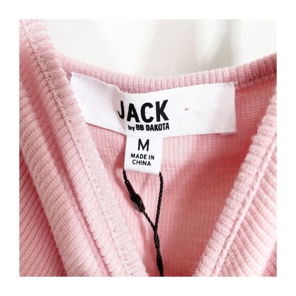 JACK Top Womens Medium Fairy 90s y2k Pucker Up  Tank Ruffle Pink NEW dainty - Picture 6 of 6